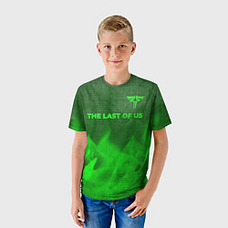 Футболка детская The Last Of Us - green gradient посередине, цвет: 3D-принт — фото 2