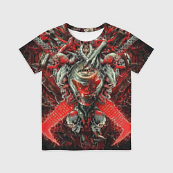 Футболка детская Doom постер к игре, цвет: 3D-принт