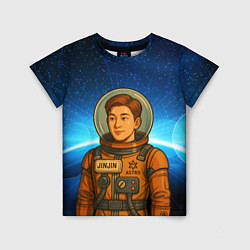 Футболка детская JinJin в стиле космонавта Astro, цвет: 3D-принт
