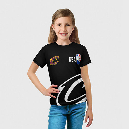 Детская футболка Cleveland Cavaliers basketball / 3D-принт – фото 5