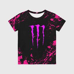 Футболка детская Monster energy неоновые краски лого, цвет: 3D-принт