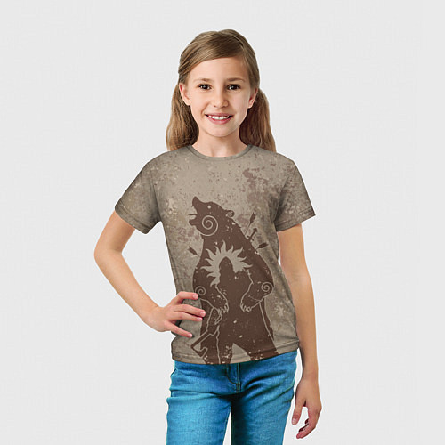 Детская футболка Медведь хранитель / 3D-принт – фото 5