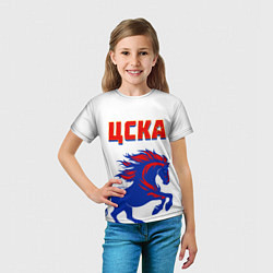 Футболка детская ФК ЦСКА навсегда, цвет: 3D-принт — фото 2