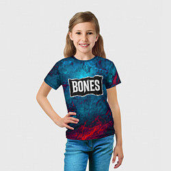 Футболка детская Логотип Bones, цвет: 3D-принт — фото 2