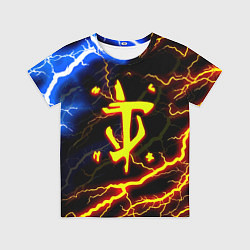 Футболка детская Doom молнии шторм, цвет: 3D-принт
