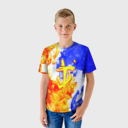 Футболка детская Doom битва огня, цвет: 3D-принт — фото 2