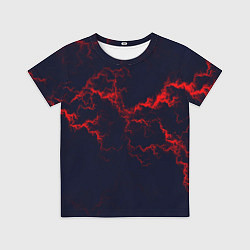 Футболка детская Lightning red glow, цвет: 3D-принт