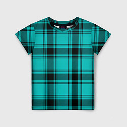 Футболка детская Checkered blue, цвет: 3D-принт