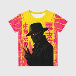 Футболка детская Фредди Крюгер - киберпанк, цвет: 3D-принт