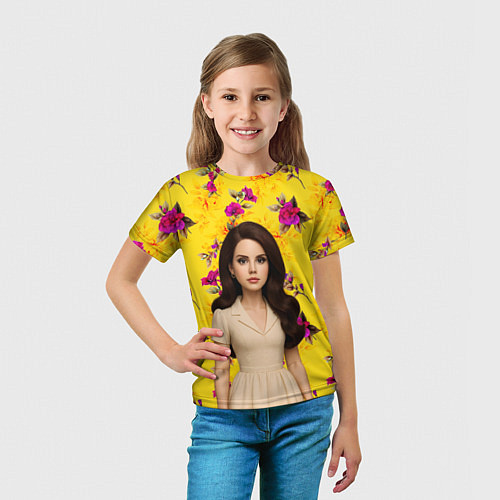 Детская футболка Lana Del Rey образ куклы / 3D-принт – фото 5