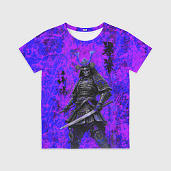 Футболка детская Призрак самурай - неоновые краски, цвет: 3D-принт