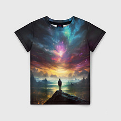 Футболка детская Shocking the cosmos, цвет: 3D-принт