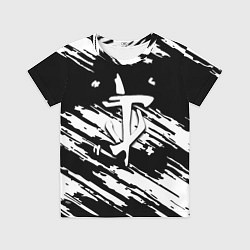 Футболка детская Doom краски полосы, цвет: 3D-принт