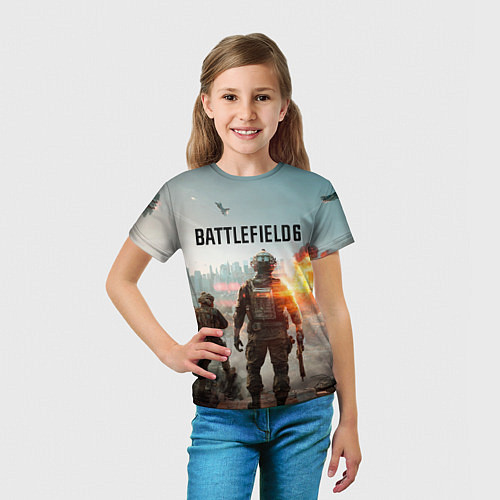 Детская футболка Солдаты из Battlefield 6 / 3D-принт – фото 5