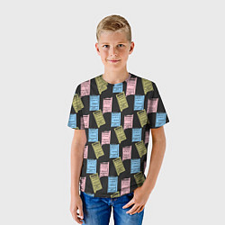 Футболка детская Советские билеты транспорта, цвет: 3D-принт — фото 2