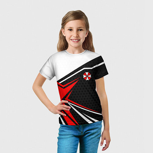 Детская футболка Umbrella - red uniform / 3D-принт – фото 5