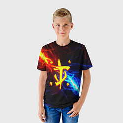 Футболка детская Doom шторм с молниями, цвет: 3D-принт — фото 2