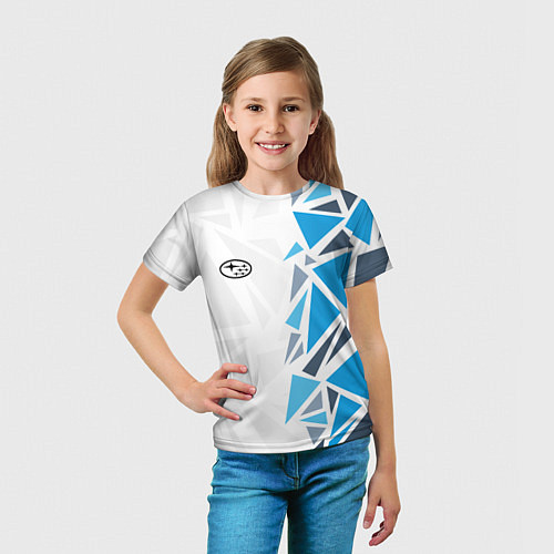 Детская футболка Субару - фрагменты / 3D-принт – фото 5