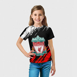 Футболка детская Арсенал краски текстура, цвет: 3D-принт — фото 2
