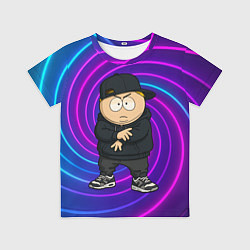 Футболка детская Эрик Картман в кроссовках, цвет: 3D-принт