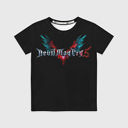 Футболка детская Devil may cry 5 лого, цвет: 3D-принт