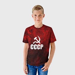 Футболка детская Советский Союз - серп и молот, цвет: 3D-принт — фото 2
