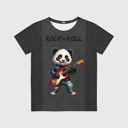 Футболка детская Панда с гитарой, цвет: 3D-принт