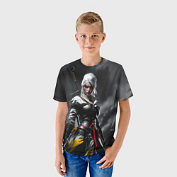 Футболка детская Цири из Ведьмака, цвет: 3D-принт — фото 2
