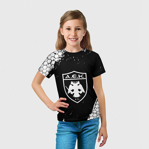 Детская футболка AEK соты краска / 3D-принт – фото 5