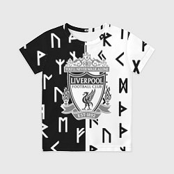 Футболка детская Liverpool символы текстура, цвет: 3D-принт