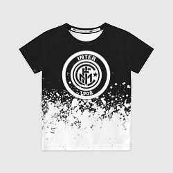 Футболка детская Inter краски, цвет: 3D-принт