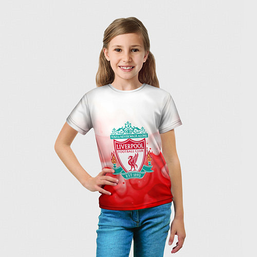 Детская футболка Фк Ливерпуль 2025 / 3D-принт – фото 5