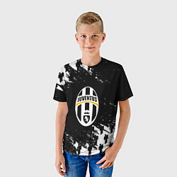 Футболка детская Ювентус пипл краски, цвет: 3D-принт — фото 2