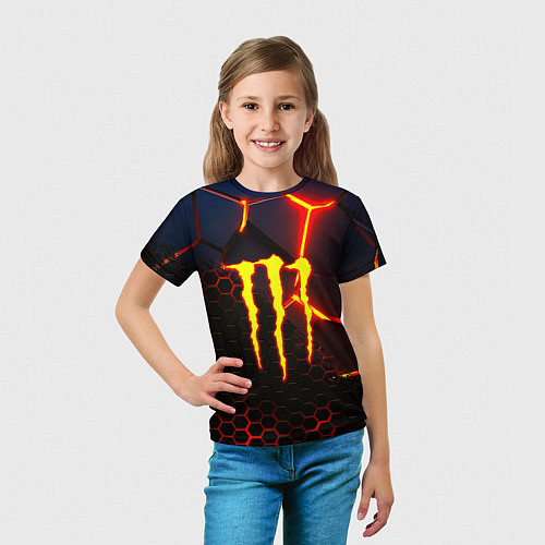 Детская футболка Monster energy броня краски / 3D-принт – фото 5