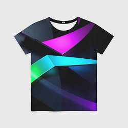 Детская футболка Neon colored geometric