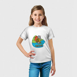 Футболка детская Под лежачий камень полноцветный орнамент, цвет: 3D-принт — фото 2