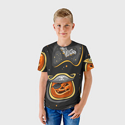 Футболка детская Пиратский хэллоуин, цвет: 3D-принт — фото 2