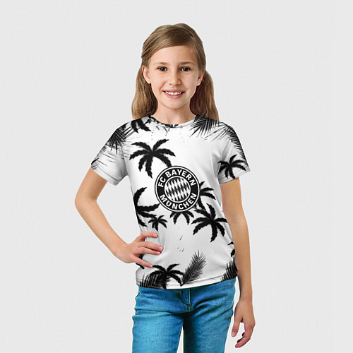 Детская футболка Бавария Мюнхен тропики / 3D-принт – фото 5