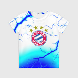 Футболка детская Бавария Мюнхен молнии, цвет: 3D-принт