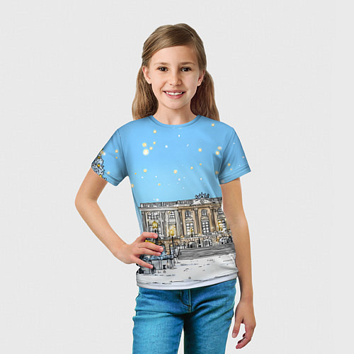 Детская футболка Новогодний день в Москве / 3D-принт – фото 5