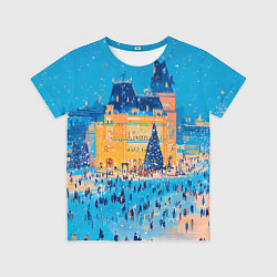 Футболка детская Московские новогодние каникулы, цвет: 3D-принт