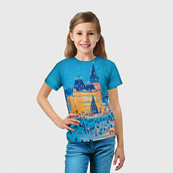 Футболка детская Московские новогодние каникулы, цвет: 3D-принт — фото 2