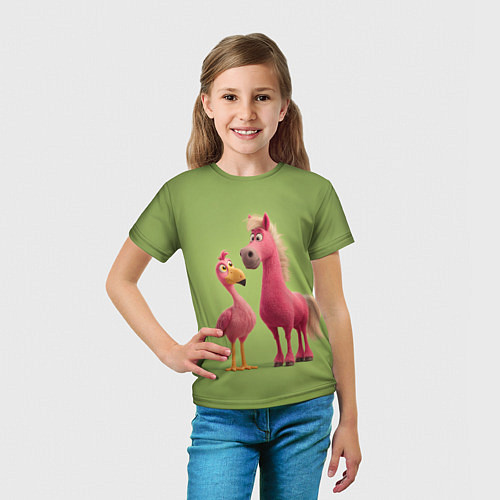 Детская футболка Розовые они такие / 3D-принт – фото 5