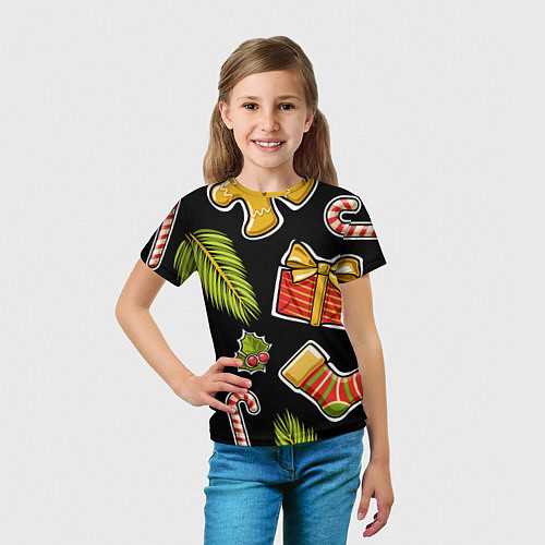 Детская футболка Рождественский вайб / 3D-принт – фото 5