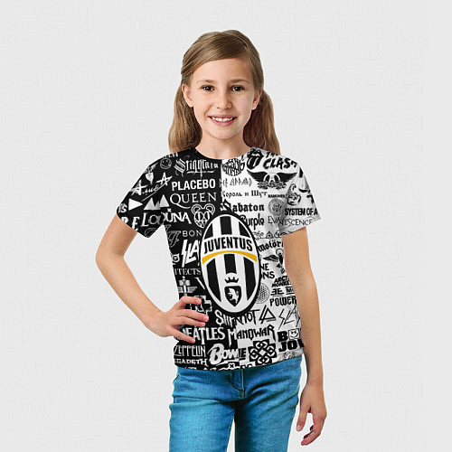 Детская футболка Juventus рок музыка / 3D-принт – фото 5