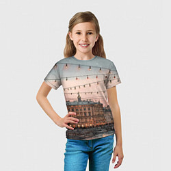 Футболка детская Новогодний зимний Питер, цвет: 3D-принт — фото 2