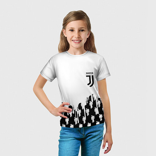 Детская футболка Ювентус краски люди / 3D-принт – фото 5
