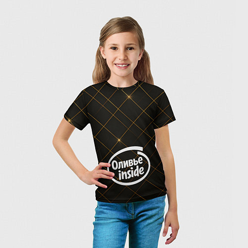 Детская футболка Оливье внутри / 3D-принт – фото 5