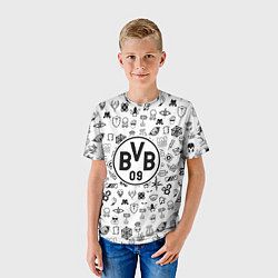Футболка детская Borussia game pattern, цвет: 3D-принт — фото 2