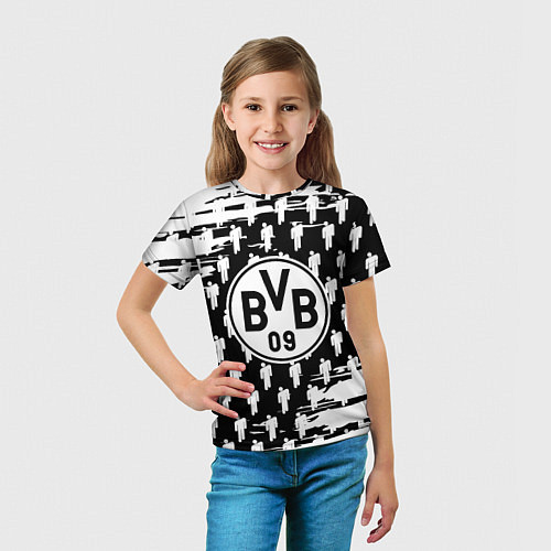 Детская футболка Borussia люди краски / 3D-принт – фото 5